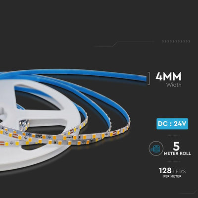 LED STRISCIA SMD2835 128LED 24V IP20 3000K