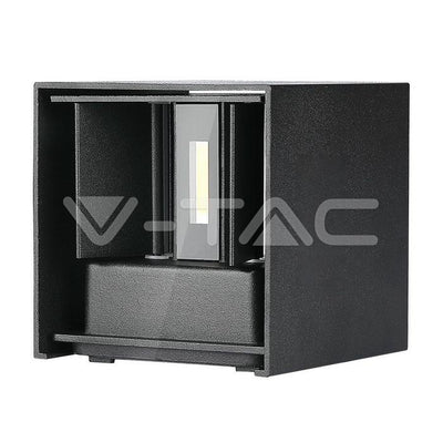 5W WALL LAMPADA DA GIARDINO BRIDGLUX CHIP CORPO NERO QUADRATO IP65 3000K