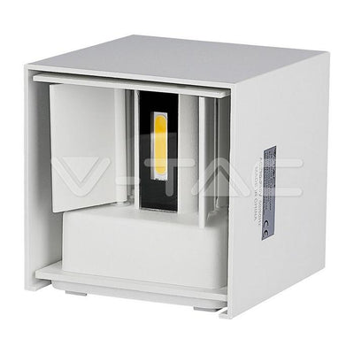 5W WALL LAMPADA DA GIARDINO BRIDGLUX CHIP CORPO BIANCO QUADRATO IP65 3000K