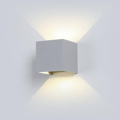 5W WALL LAMPADA DA GIARDINO BRIDGLUX CHIP CORPO GRIGIO QUADRATO IP65 4000K