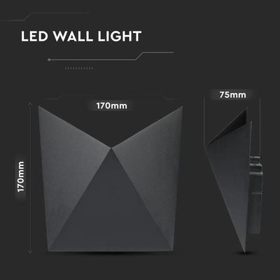 5W LED LAMPADA DA GIARDINO CORPO NERO IP65 3000K