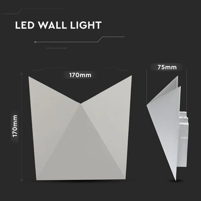 5W LED LAMPADA DA GIARDINO CORPO GRIGIO IP65 3000K