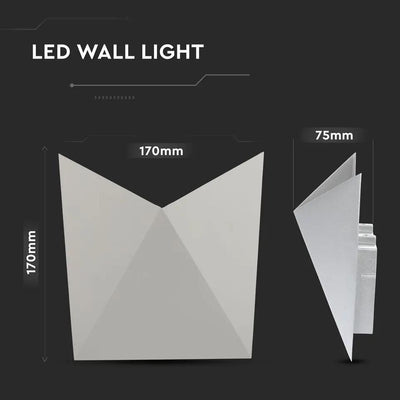5W LED LAMPADA DA GIARDINO CORPO GRIGIO IP65 4000K
