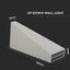 6W LED LAMPADA DA GIARDINO CORPO GRIGIO IP65 3000K
