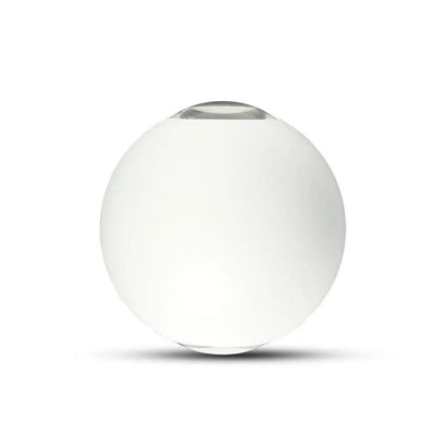 6W LED LAMPADA DA GIARDINO CORPO BIANCO ROTONDO IP65 4000K