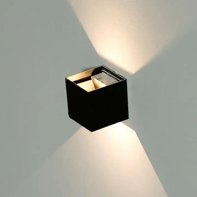 11W LED  LAMPADA DA GIARDINO BRIDGELUX CHIP NERO 3000K QUADRATO