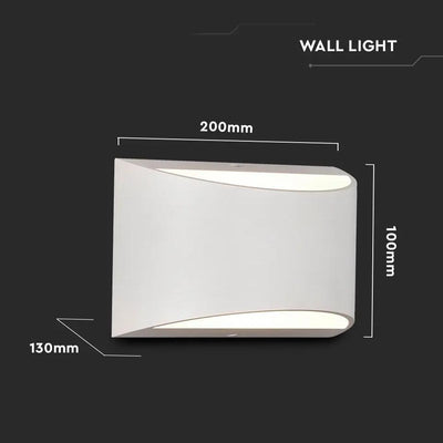 10W LED  LAMPADA DA GIARDINO BRIDGELUX CHIP CORPO BIANCO 4000K IP54