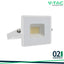 20W LED PROIETTORE SMD G2 E-SERIES CORPO BIANCO 6500K