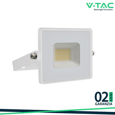 20W LED PROIETTORE SMD G2 E-SERIES CORPO BIANCO 6500K