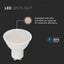 LED LAMPADINA SAMSUNG CHIP GU10 4.5W SMOOTH PLASTICA 110  D 4000K