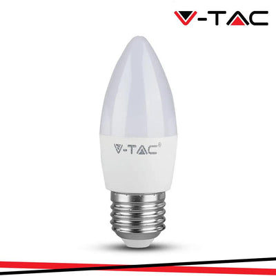 LED LAMPADINA 4.5W E27 CANDLE 6500K