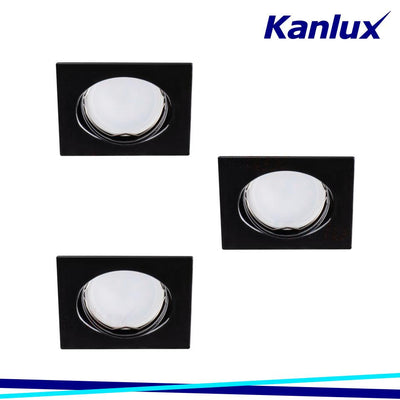 SET DI FARETTI INCASSO COMPLETI DI LAMPADE TRIBIS II L B - KANLUX