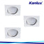 SET DI FARETTI INCASSO COMPLETI DI LAMPADE TRIBIS II L W - KANLUX