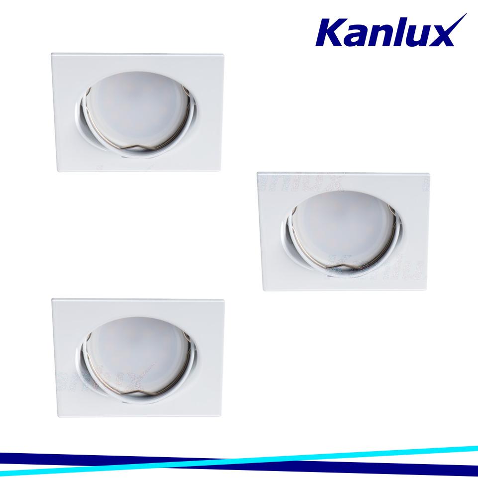 SET DI FARETTI INCASSO COMPLETI DI LAMPADE TRIBIS II L W - KANLUX