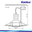 SET DI FARETTI INCASSO COMPLETI DI LAMPADE TRIBIS II L W - KANLUX