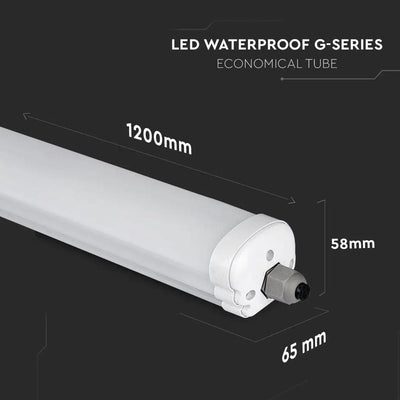 LED PLAFONIERA IMPERMEABILE G-SERIES 1200MM 36W 6400K 120LM/W