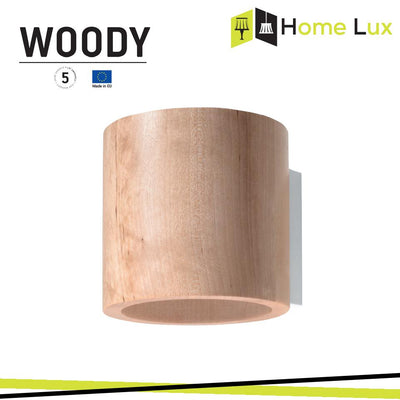 APPLIQUE WOODY ROUND G9 IN LEGNO