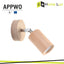 APPLIQUE APPWO GU10 IN LEGNO