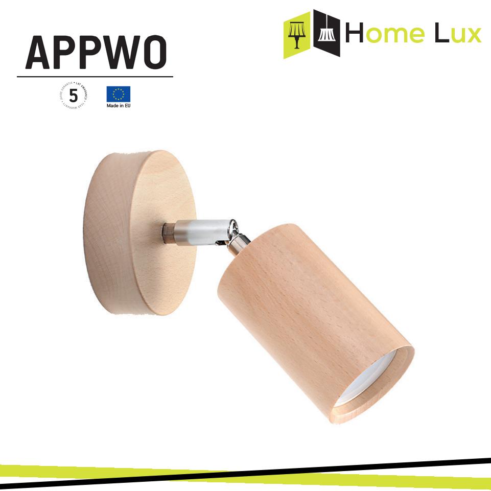 APPLIQUE APPWO GU10 IN LEGNO