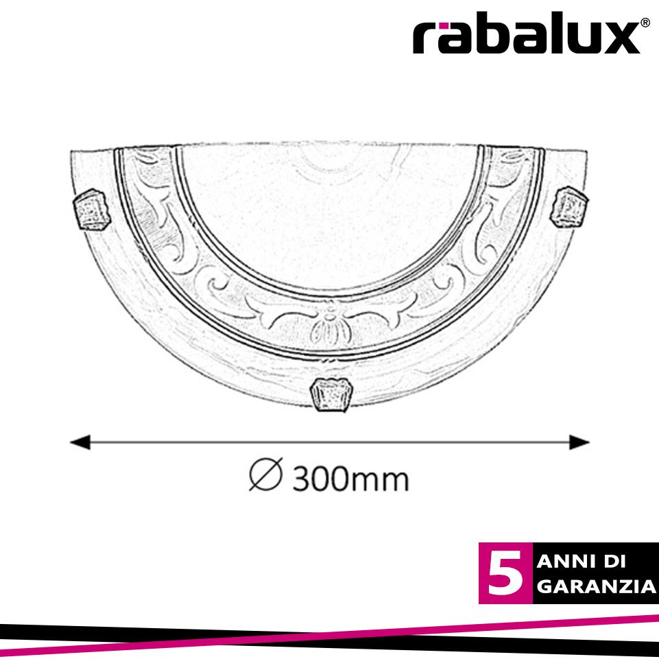 APPLIQUE LARETTA MEZZALUNA 30CM E27