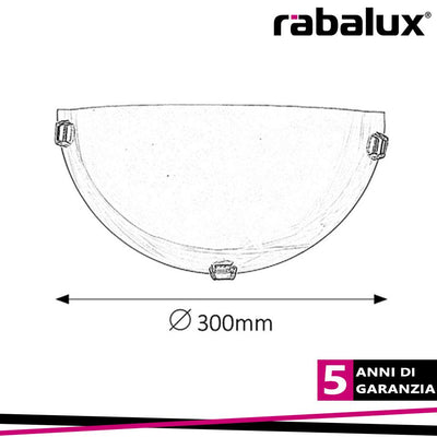 APPLIQUE ALABASTRO MEZZALUNA   30CM E27