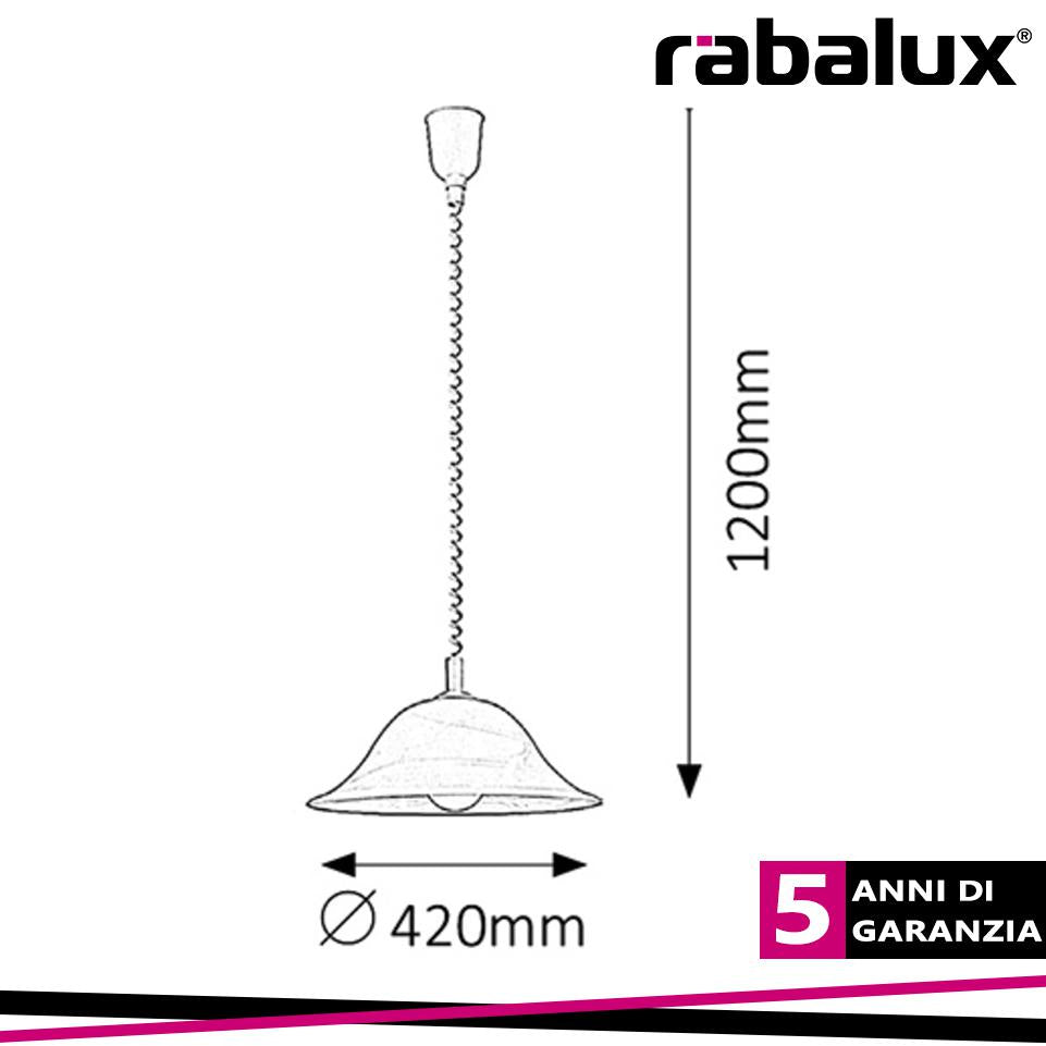 PENDENTE ALABASTRO 42CM E27