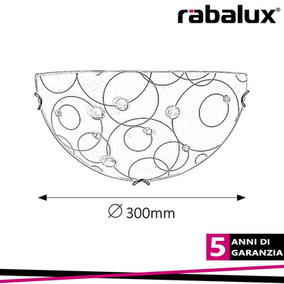APPLIQUE JOLLY MEZZALUNA 30CM  E27