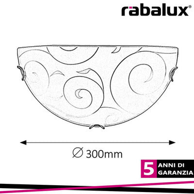 APPLIQUE ARMONY LUX MEZZALUNA  30CM E27