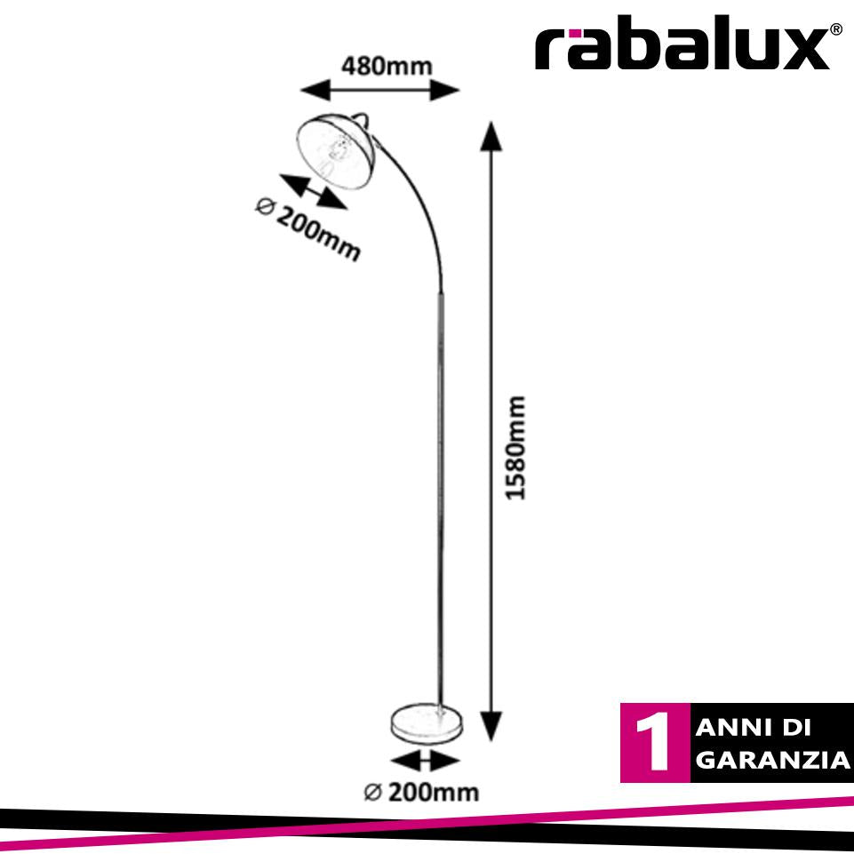 LAMPADA A PIANTANA DARON 160CM BIANCO E27