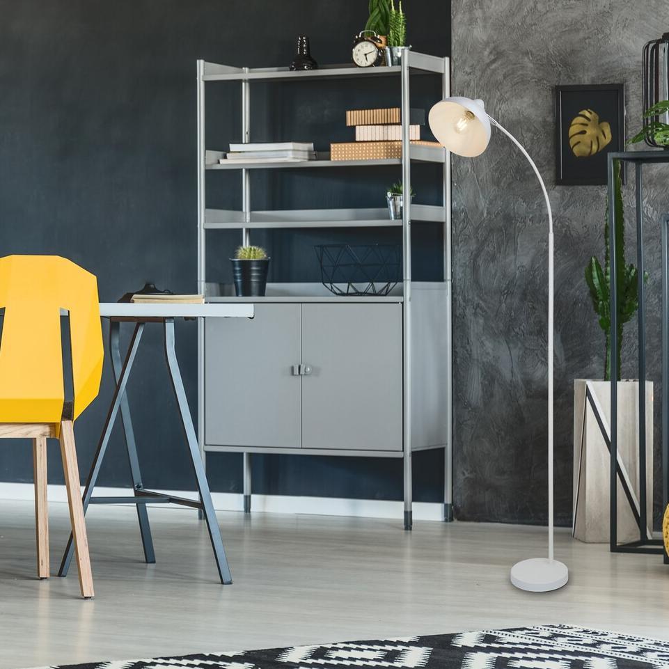 LAMPADA A PIANTANA DARON 160CM BIANCO E27