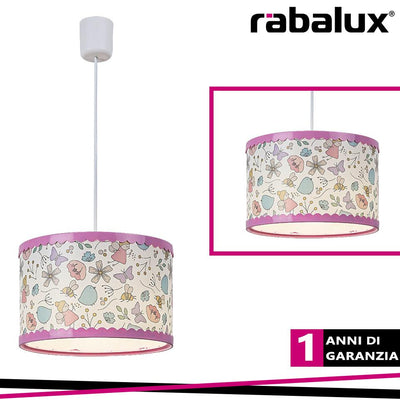 PENDENTE HANKA 28CM E27 ROSA