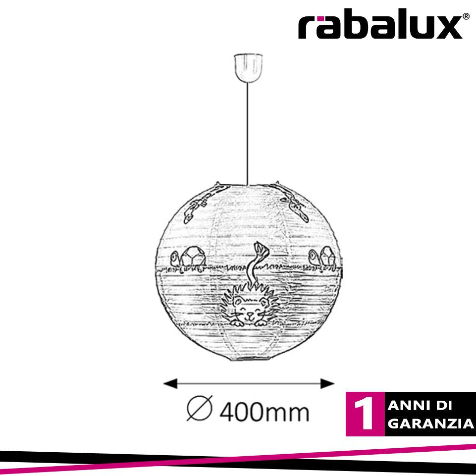PENDENTE LEON 40CM PARALUME E27