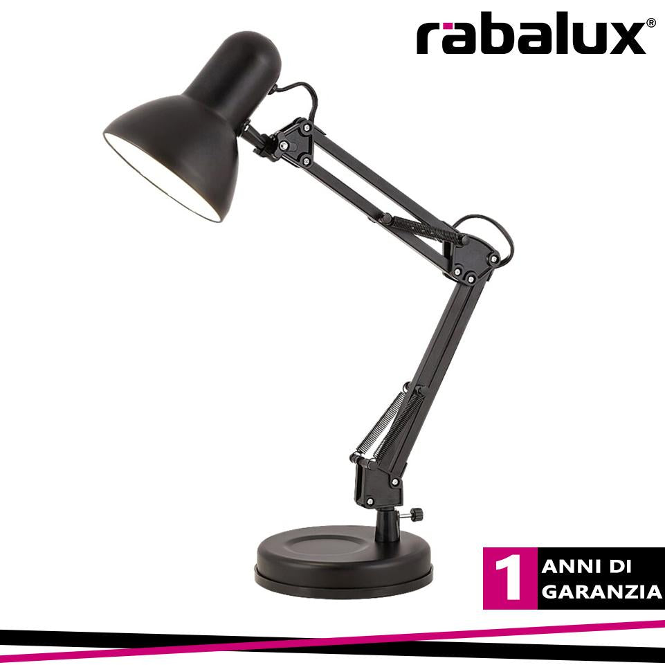 LAMPADA SAMSON DA TAVOLO E27   NERO
