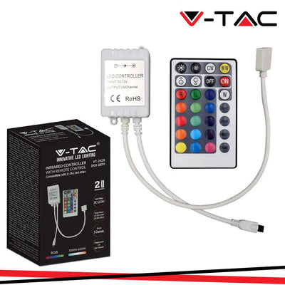 INFRARED CONTROLLER CON TELECOMANDO 3 IN 1 RGB 28 BUTTONS