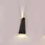 6W LED LAMPADA DA PARETE CORPO NERO IP65 3000K