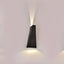 6W LED LAMPADA DA PARETE CORPO NERO IP65 3000K