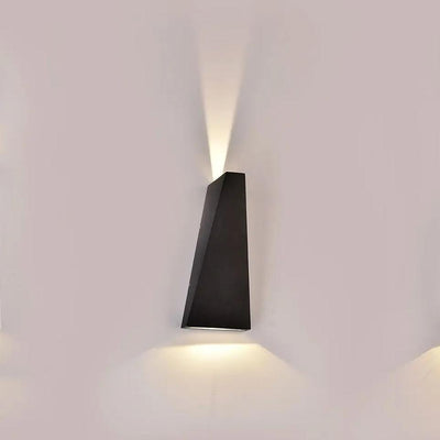 6W LED LAMPADA DA PARETE CORPO NERO IP65 3000K