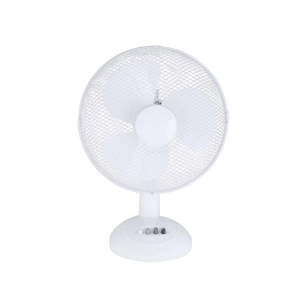 VENTILATORE METALLO BIANCO 40W 34CM DA TAVOLO