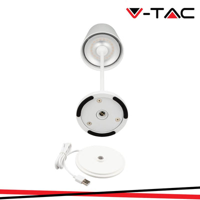 2W LED LAMPADA DA TAVOLO (4400MA BATTERY) IP54 CORPO VERDE 3000K