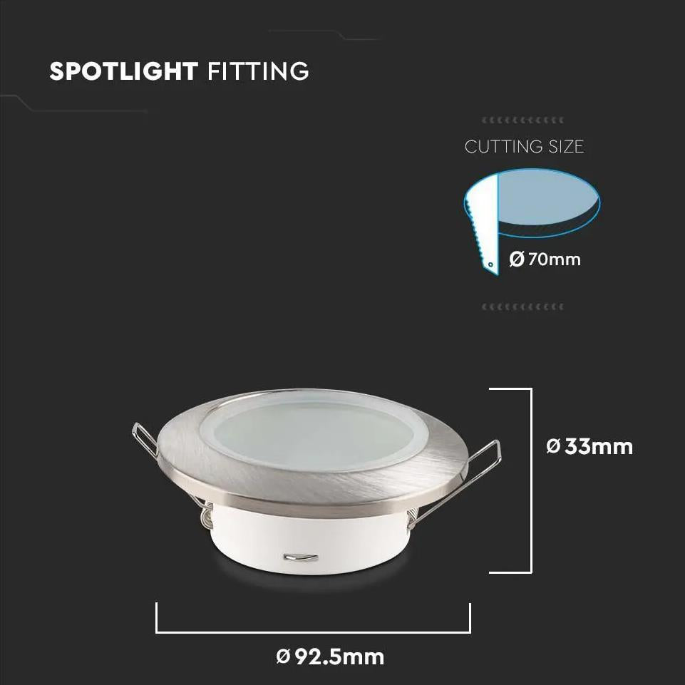 GU10 FITTING ROTONDO SATIN NICKEL