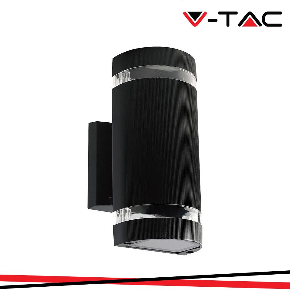 LED LAMPADA DA PARETE WITH CORPO NERO IP44 E27 ROTONDO