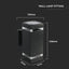 LED LAMPADA DA PARETE WITH CORPO NERO IP44 E27 SQUARE