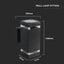 LED LAMPADA DA PARETE WITH CORPO NERO IP44 E27 SQUARE