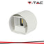 5W LED LAMPADA DA PARETE WITH BRIDGLUX CHIP CORPO BIANCO ROTONDO IP65 4000K