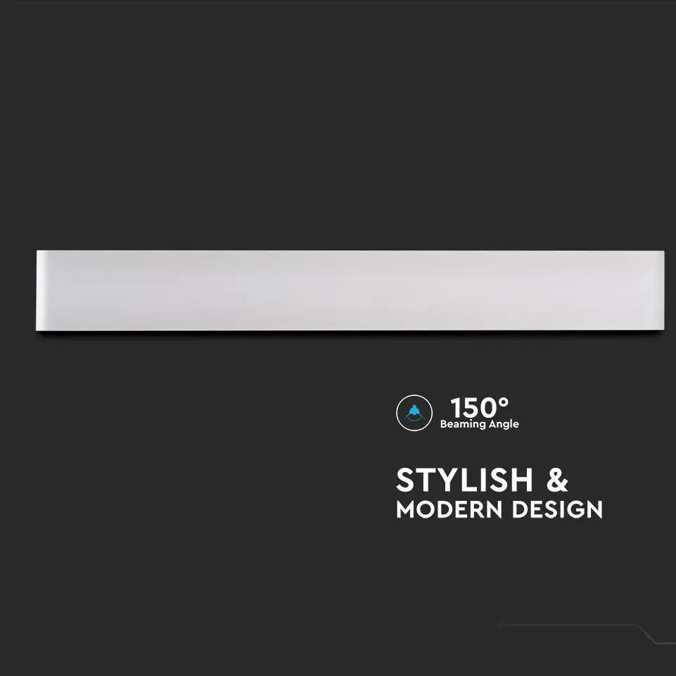 17W LED LAMPADA DA PARETE CORPO BIANCO IP44 3000K