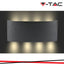 7W LED LAMPADA DA PARETE SAND BLACK IP54 3000K