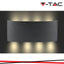 7W LED LAMPADA DA PARETE SAND BLACK IP54 3000K