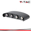 7W LED LAMPADA DA PARETE SAND BLACK IP54 3000K