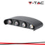 7W LED LAMPADA DA PARETE SAND BLACK IP54 3000K