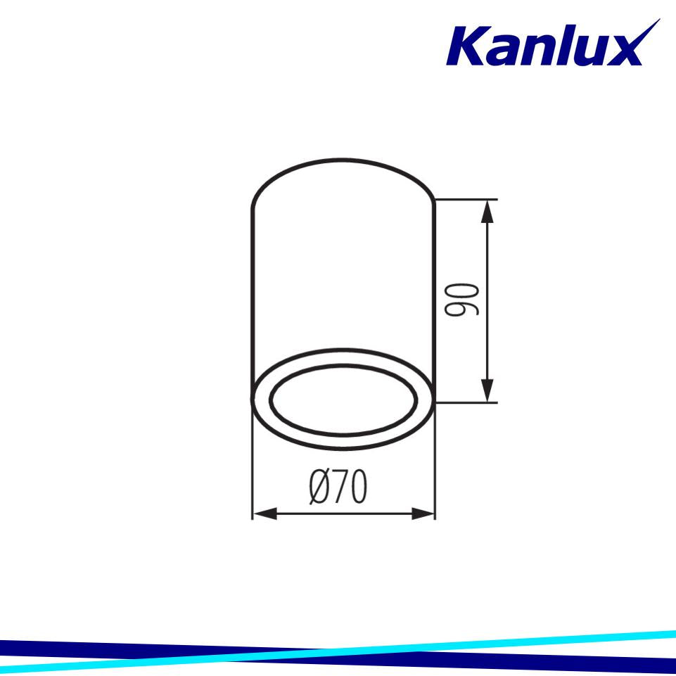 FARETTO DECORATIVO AQILO IP65 DSO-GR - KANLUX